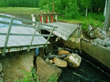 Så här såg den ut efter katastrofen fredagen den 13:e juni 2003
Foto Arne Söderkvist